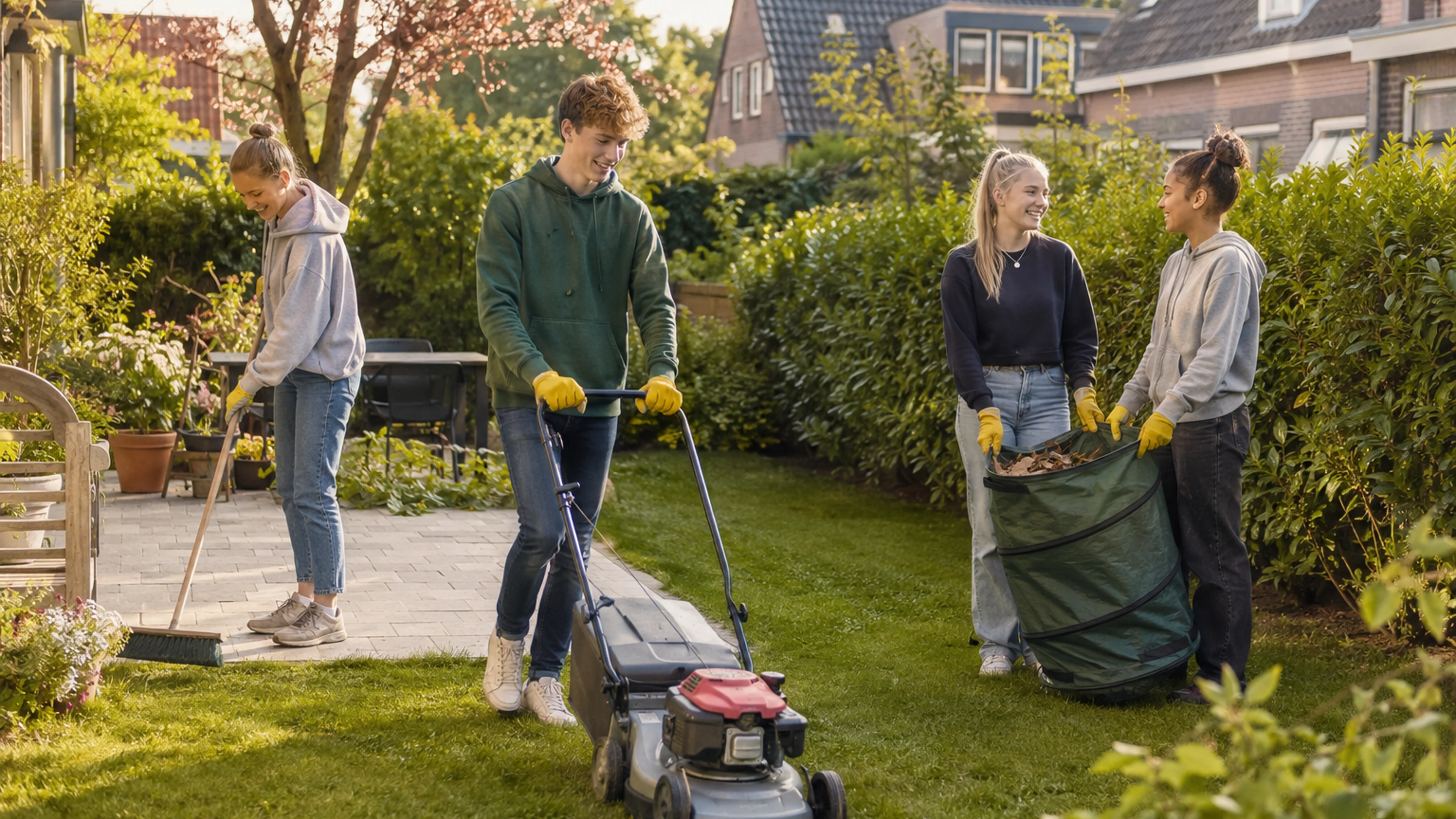 Jongeren werken samen als Buurthulp